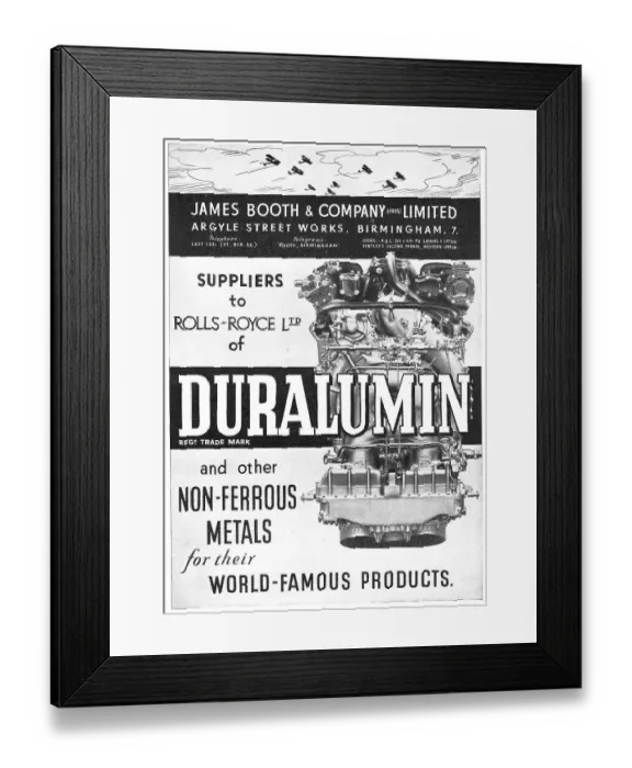 Framed Print : James Booth - Duralumin - Elektron - D2 Alloy - M7G Framed Print : James Booth - Duralumin - Elektron - D2 Alloy - M7G