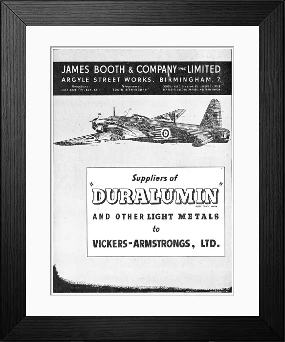 Framed Print : James Booth - Duralumin
