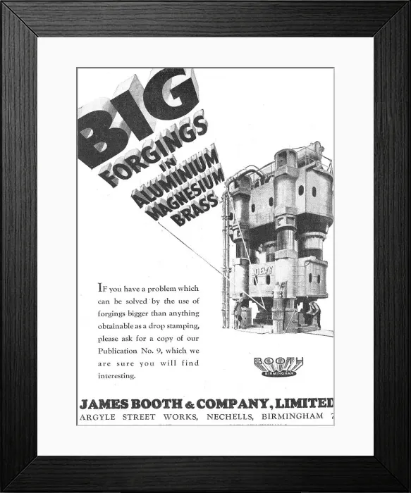 Framed Print : James Booth Forgings In Aluminium, Magnesium & Brass Framed Print : James Booth Forgings In Aluminium, Magnesium & Brass