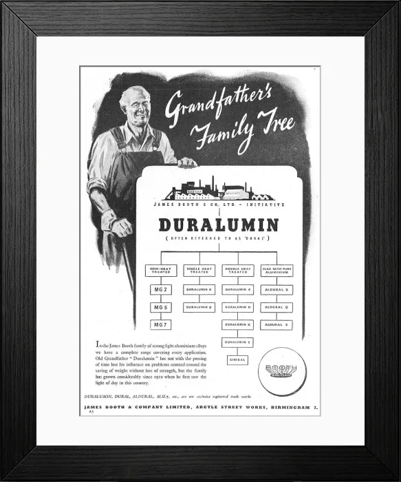 Framed Print : James Booth Duralumin, Dural, Aldural & Aluminium Alloys Framed Print : James Booth Duralumin, Dural, Aldural & Aluminium Alloys