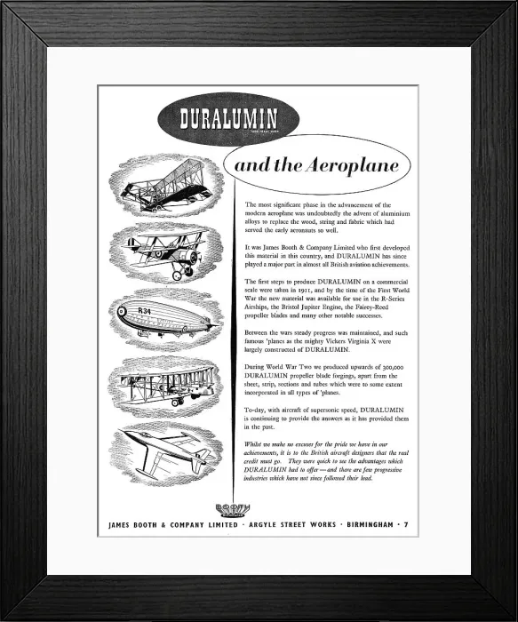 Framed Print : James Booth Duralumin Framed Print : James Booth Duralumin