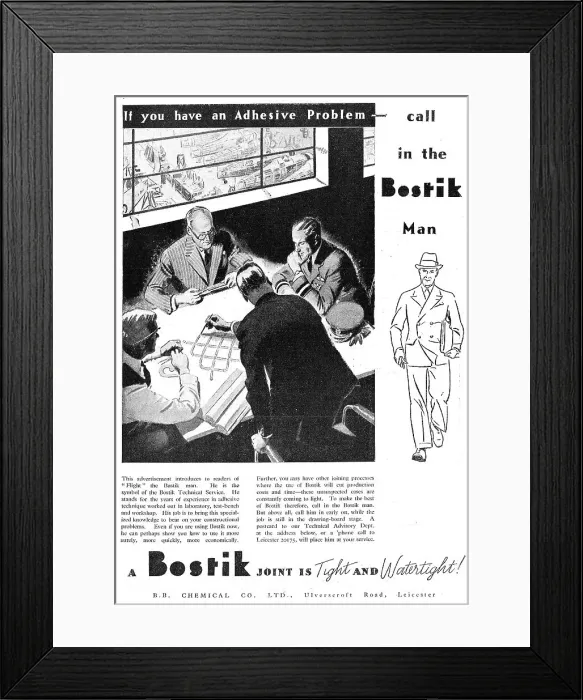 Framed Print : Bostik Sealants & Adhesives For Aircraft Framed Print : Bostik Sealants & Adhesives For Aircraft