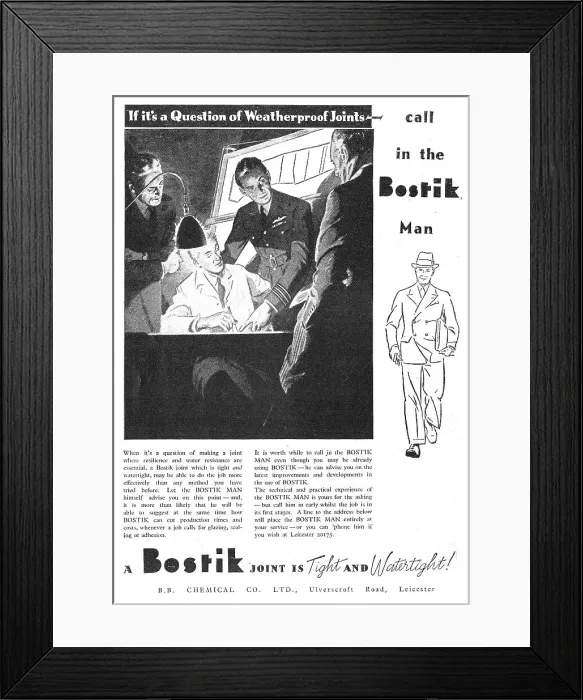 Framed Print : Bostik Sealants & Adhesives Framed Print : Bostik Sealants & Adhesives