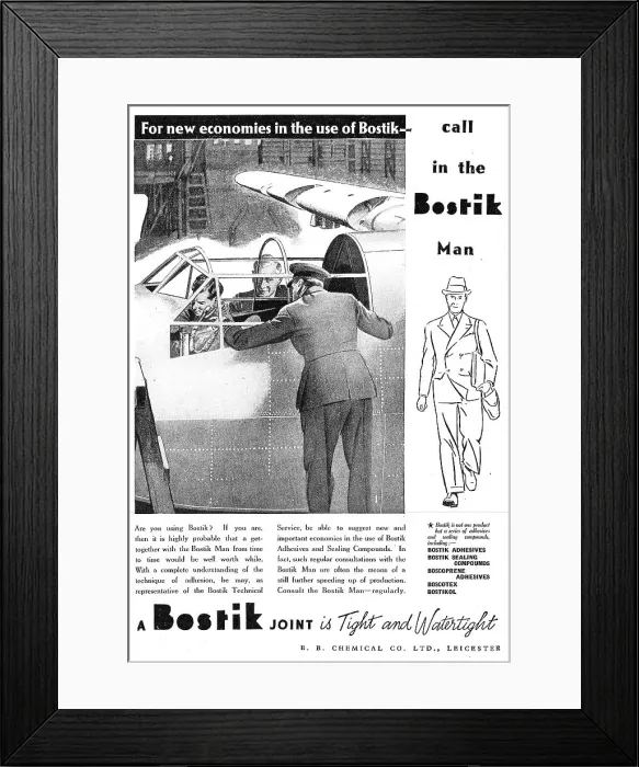 Framed Print : Bostik Aviation Sealants & Adhesives Framed Print : Bostik Aviation Sealants & Adhesives