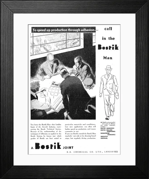 Framed Print : Bostik Aviation Sealants & Adhesives Framed Print : Bostik Aviation Sealants & Adhesives