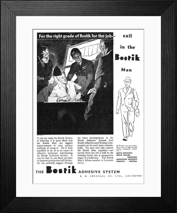 Framed Print : Bostik Aviation Sealants & Adhesives Framed Print : Bostik Aviation Sealants & Adhesives