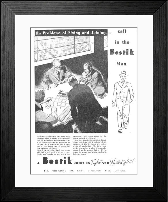 Framed Print : Bostik Sealants & Adhesives Framed Print : Bostik Sealants & Adhesives