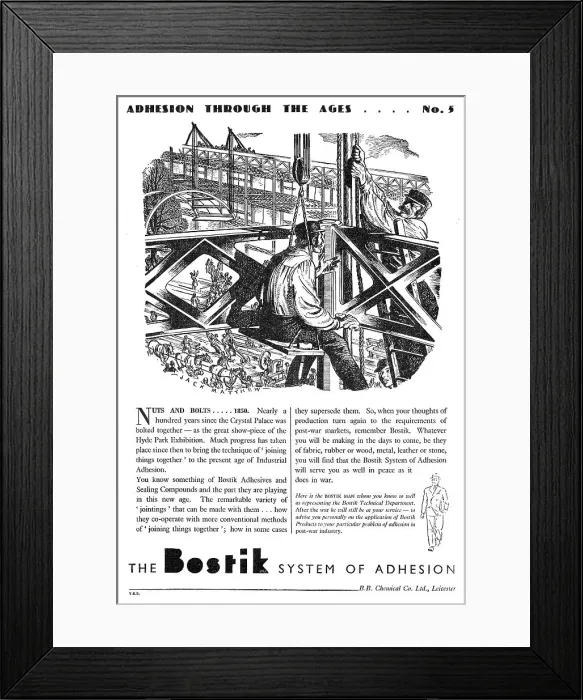 Framed Print : Bostik Adhesives & Sealants. Adhesion Framed Print : Bostik Adhesives & Sealants. Adhesion