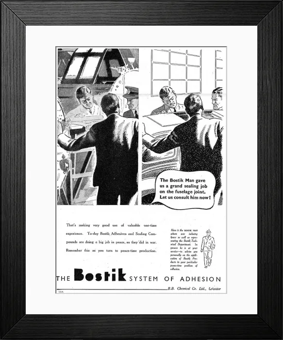 Framed Print : Bostik Aviation Sealants & Adhesives Framed Print : Bostik Aviation Sealants & Adhesives