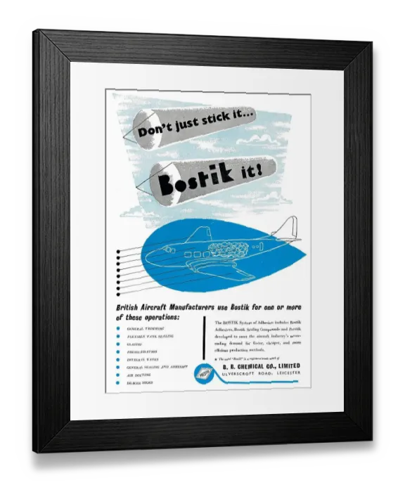 Framed Print : Bostik Sealants & Adhesives Framed Print : Bostik Sealants & Adhesives