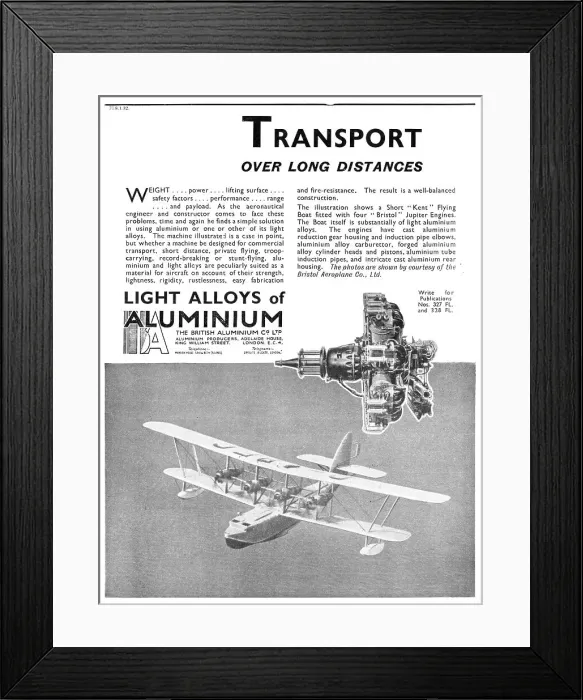 Framed Print : British Aluminium 1932