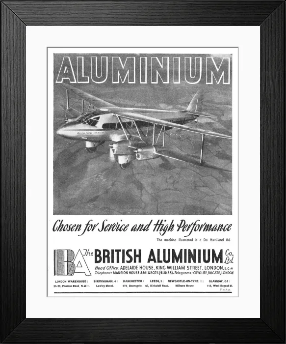 Framed Print : British Aluminium Framed Print : British Aluminium