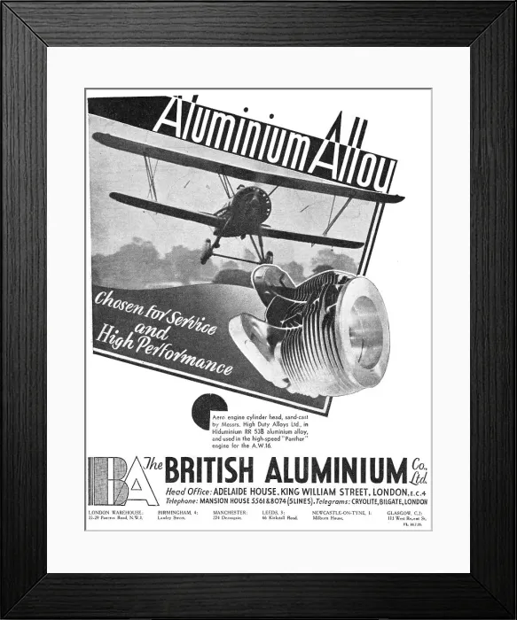 Framed Print : British Aluminium Framed Print : British Aluminium
