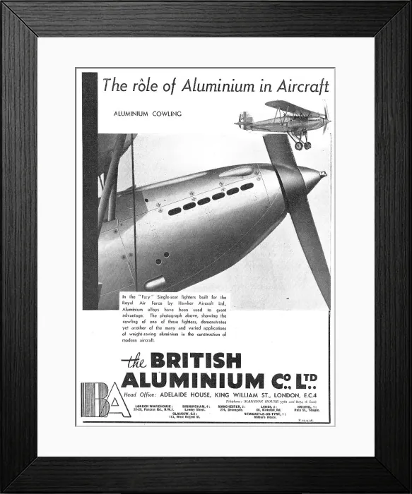 Framed Print : British Aluminium Framed Print : British Aluminium