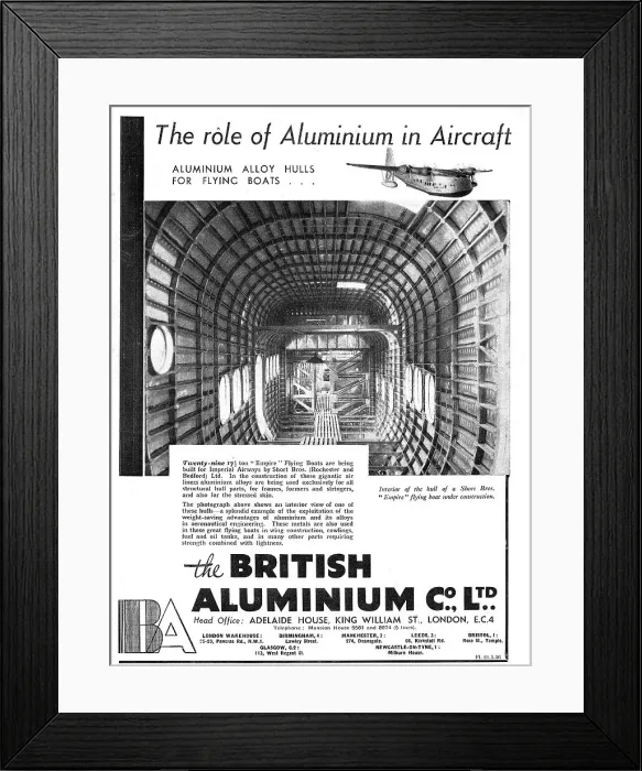 Framed Print : British Aluminium - Aluminium & Aluminium Alloys Framed Print : British Aluminium - Aluminium & Aluminium Alloys