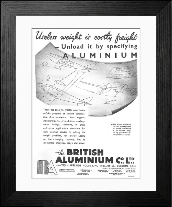 Framed Print : British Aluminium Framed Print : British Aluminium