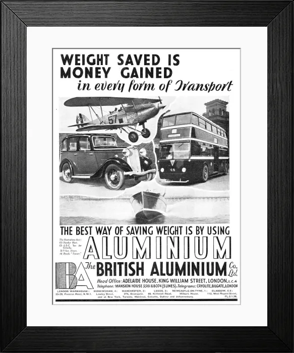 Framed Print : British Aluminium Framed Print : British Aluminium