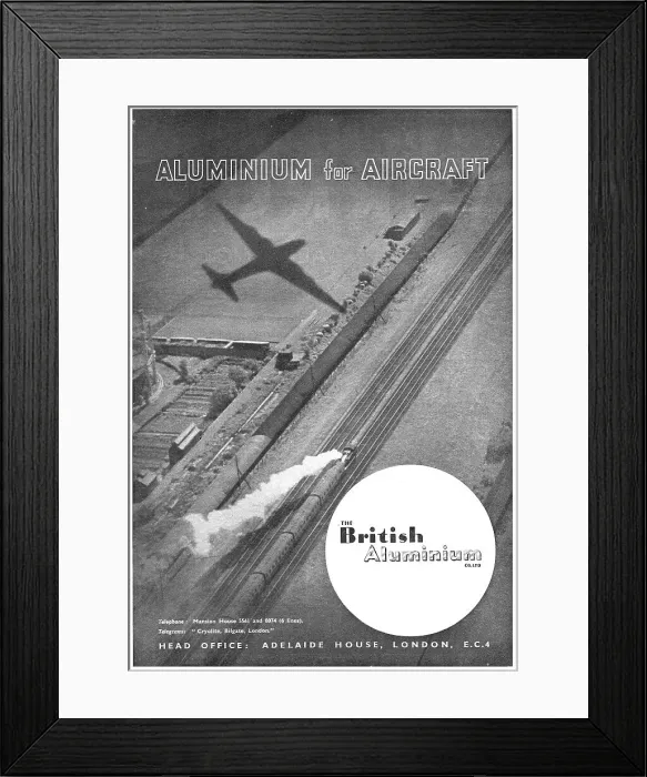 Framed Print : British Aluminium: Aluminium For Aircraft Framed Print : British Aluminium: Aluminium For Aircraft