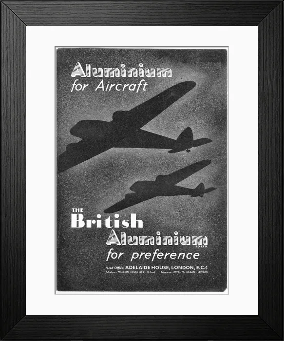 Framed Print : British Aluminium: Aluminium For Aircraft Framed Print : British Aluminium: Aluminium For Aircraft