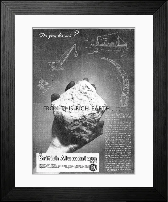 Framed Print : British Aluminium Framed Print : British Aluminium