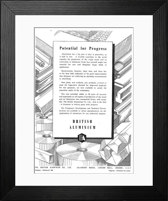 Framed Print : British Aluminium Framed Print : British Aluminium