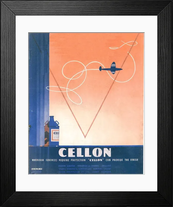 Framed Print : Cellon Protective Finishes For Aircraft Framed Print : Cellon Protective Finishes For Aircraft
