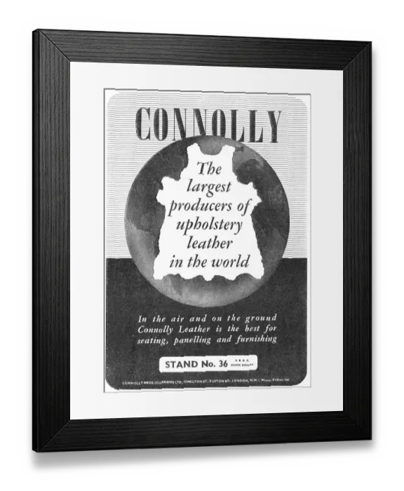 Framed Print : Connolly Brothers Leather Furnishing For Aircraft Interiors Framed Print : Connolly Brothers Leather Furnishing For Aircraft Interiors