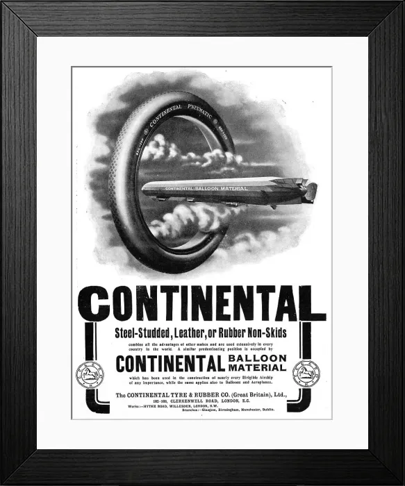 Framed Print : The Continental Tyre & Rubber Co Framed Print : The Continental Tyre & Rubber Co