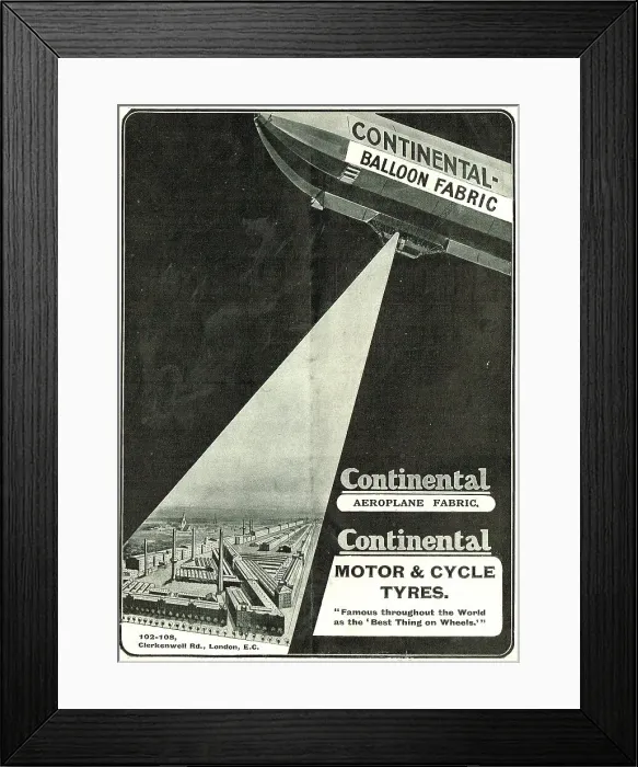 Framed Print : Continental Aeroplane & Balloon Fabrics Framed Print : Continental Aeroplane & Balloon Fabrics
