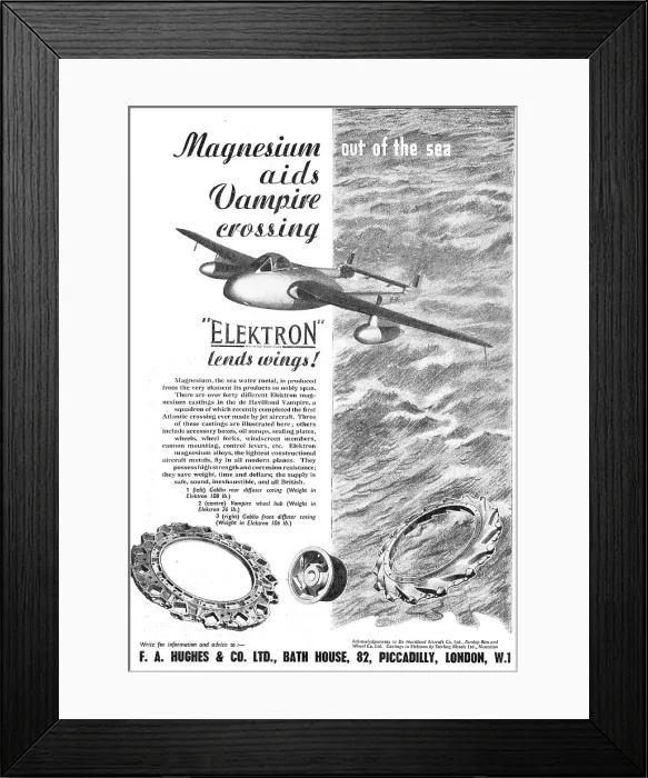 Framed Print : F.A.Hughes Elektron - Magnesium-Zirconium - Alloys 1949 Framed Print : F.A.Hughes Elektron - Magnesium-Zirconium - Alloys 1949