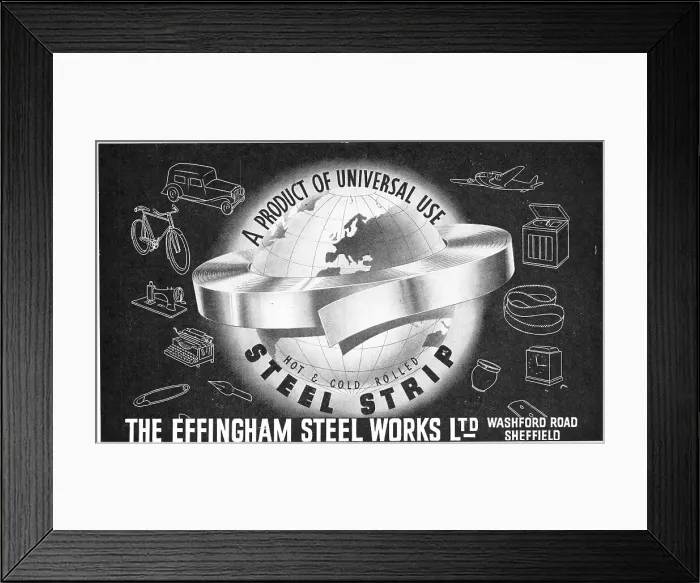 Framed Print : The Effingham Steel Works - Hot Framed Print : The Effingham Steel Works - Hot