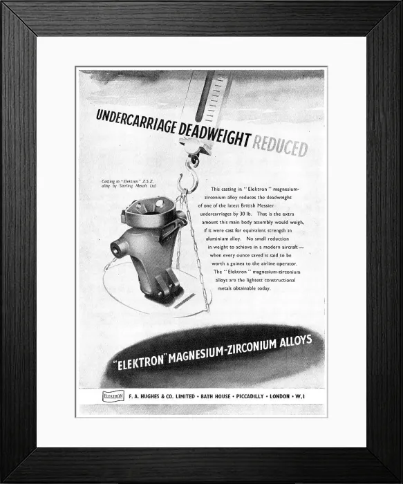 Framed Print : F A Hughes Elektron - Magnesium-Zirconium - Alloys Framed Print : F A Hughes Elektron - Magnesium-Zirconium - Alloys