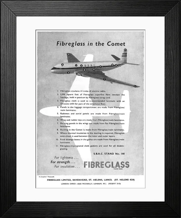 Framed Print : Fibreglass Components Framed Print : Fibreglass Components