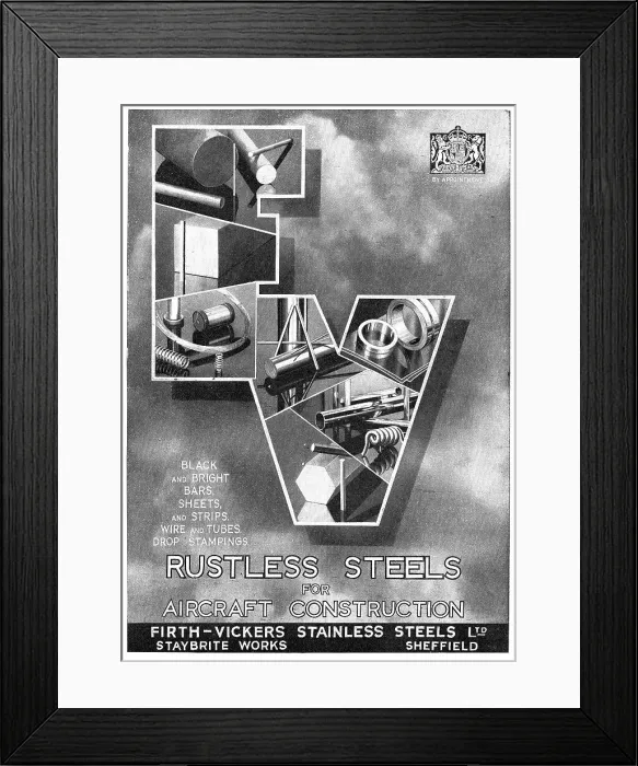 Framed Print : Firth Brown Rustless Steel Framed Print : Firth Brown Rustless Steel