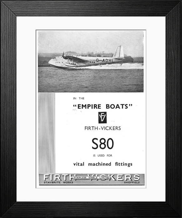 Framed Print : Firth-Vickers Stainless Steels: S80 Framed Print : Firth-Vickers Stainless Steels: S80