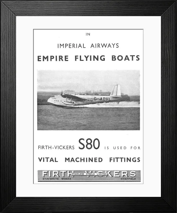 Framed Print : Firth-Vickers Stainless Steels: S80 Framed Print : Firth-Vickers Stainless Steels: S80