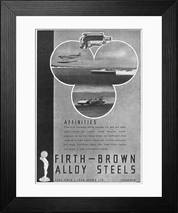 Framed Print : Firth Brown Alloy Steels Framed Print : Firth Brown Alloy Steels