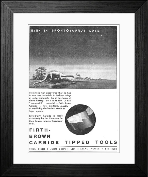 Framed Print : Firth Brown Carbide Tipped Tools Framed Print : Firth Brown Carbide Tipped Tools