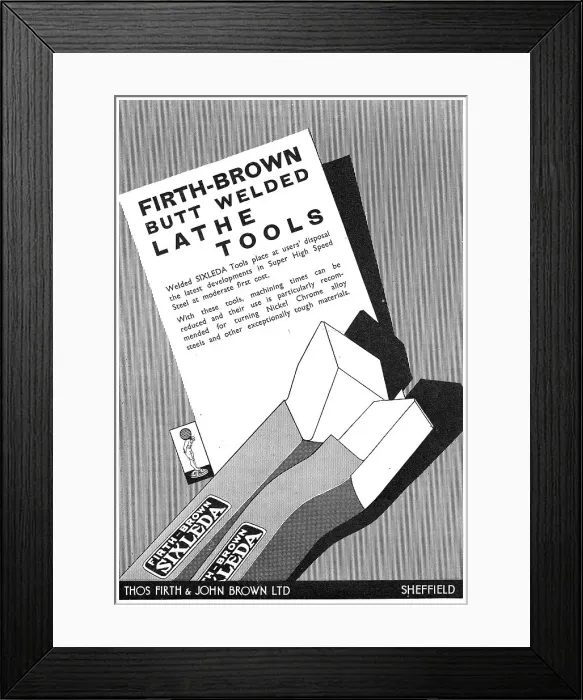 Framed Print : Firth Brown Lathe Tools Framed Print : Firth Brown Lathe Tools
