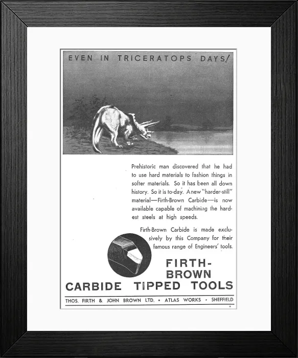 Framed Print : Firth Brown Carbide Tipped Tools Framed Print : Firth Brown Carbide Tipped Tools