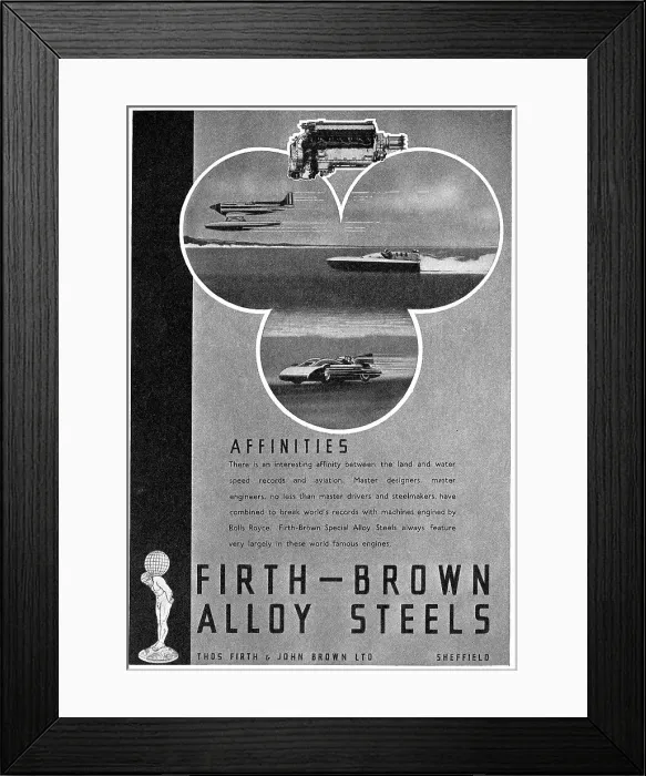 Framed Print : Firth Brown Alloy Steels Framed Print : Firth Brown Alloy Steels