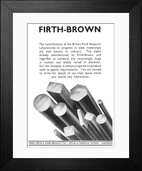 Framed Print : Firth Brown Steels Framed Print : Firth Brown Steels