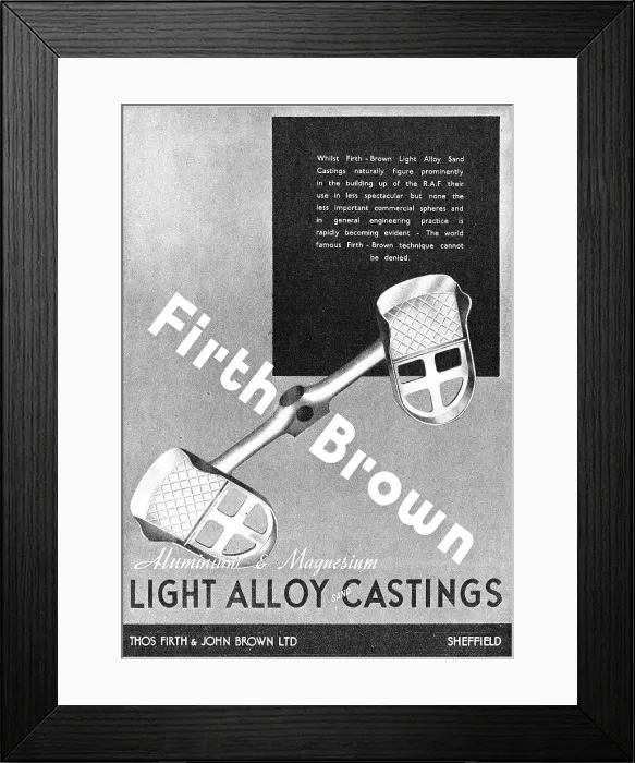 Framed Print : Firth Brown Light Alloy Castings Framed Print : Firth Brown Light Alloy Castings