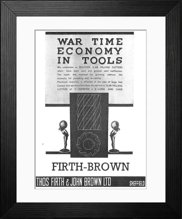 Framed Print : Firth-Brown Machine Tools 1942 Framed Print : Firth-Brown Machine Tools 1942