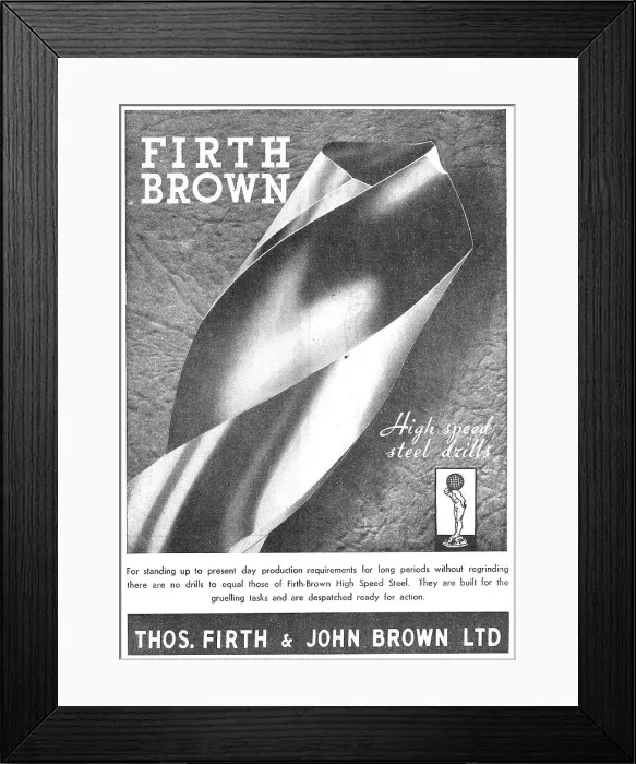 Framed Print : Firth-Brown High Speed Steel Drills Framed Print : Firth-Brown High Speed Steel Drills