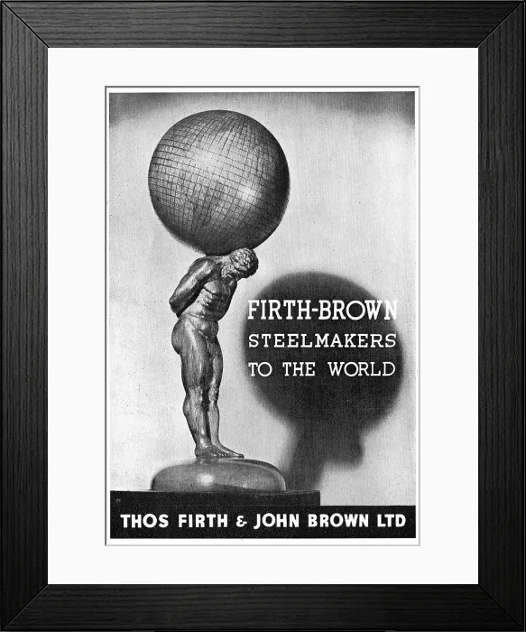 Framed Print : Firth-Brown Steelmakers 1942 Advert Framed Print : Firth-Brown Steelmakers 1942 Advert