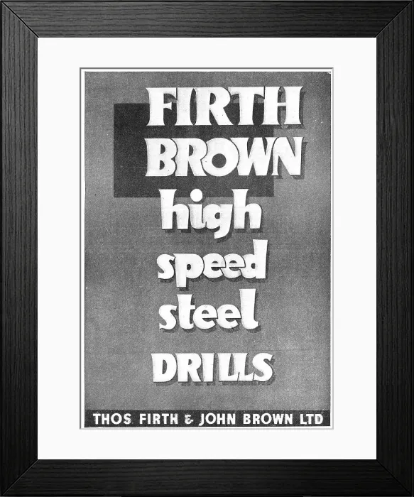 Framed Print : Firth-Brown High Speed Steel Drills Framed Print : Firth-Brown High Speed Steel Drills