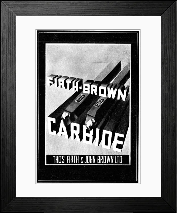 Framed Print : Firth-Brown Carbide Machine Tools Framed Print : Firth-Brown Carbide Machine Tools