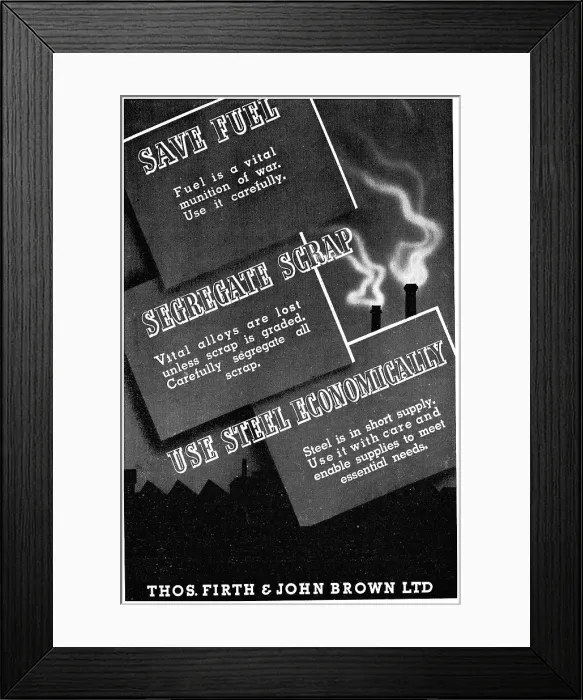 Framed Print : Firth-Brown Steelmakers Framed Print : Firth-Brown Steelmakers