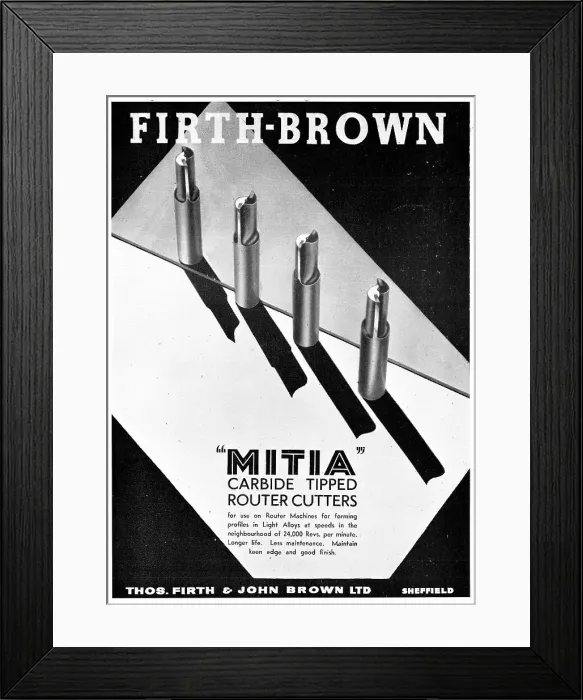 Framed Print : Firth Brown MITIA Tools Framed Print : Firth Brown MITIA Tools